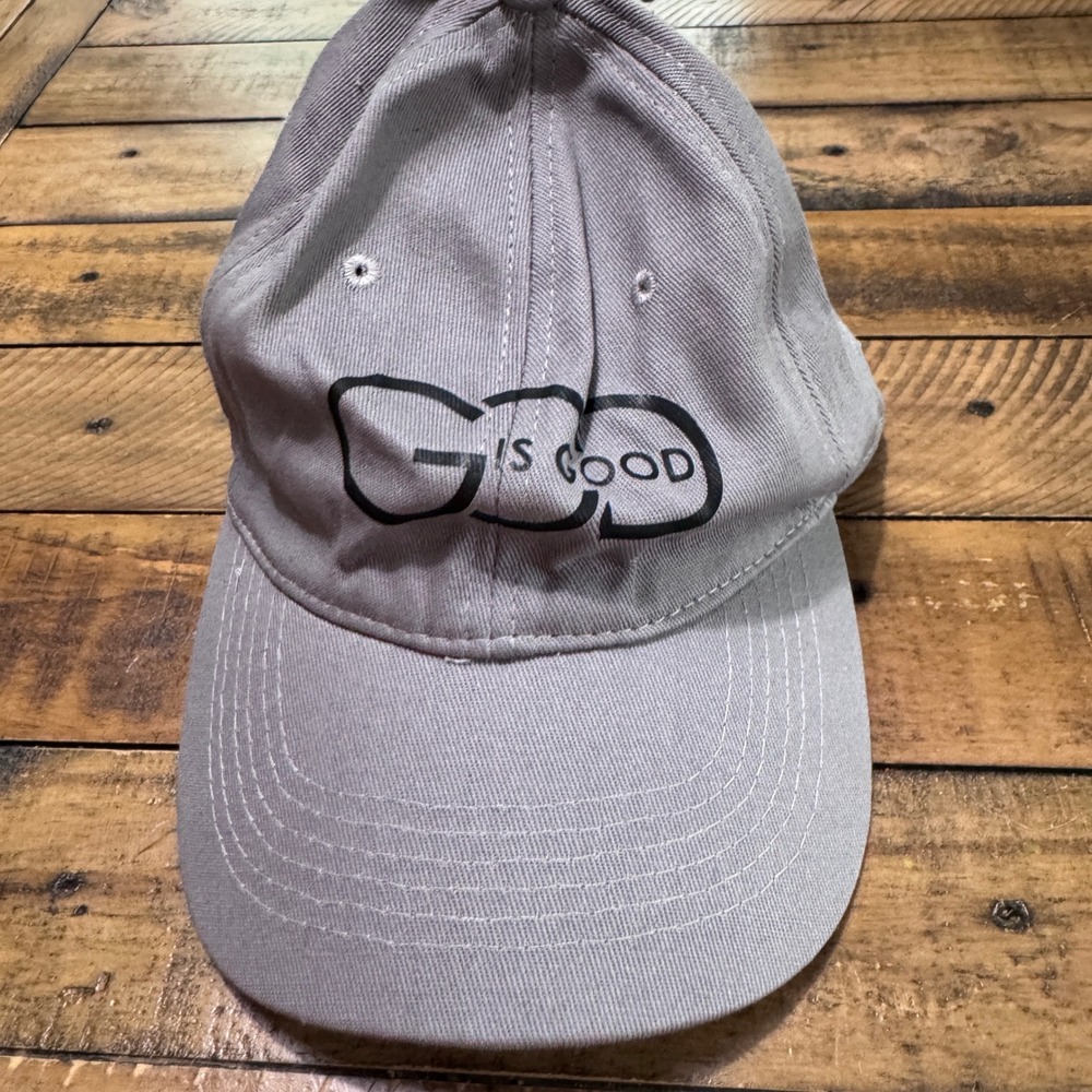 Unbranded God is Good Baseball Cap Mens OSFA Grey Graphic Dad‎ Hat Strapback